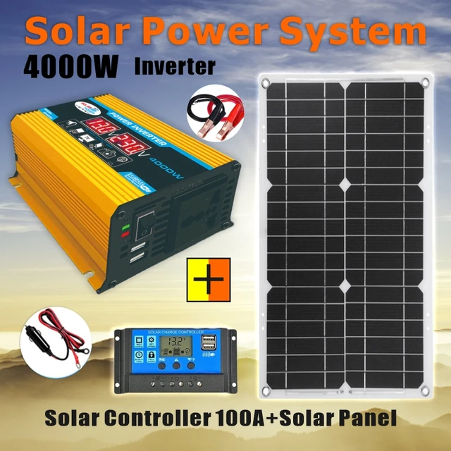alimentation-panneaux-solaires-4000w que peut-on alimenter avec un panneau solaire 4000w