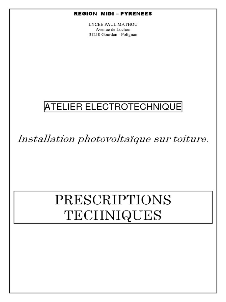 cahier-des-charges-photovoltaique cahier des charges installation photovoltaique
