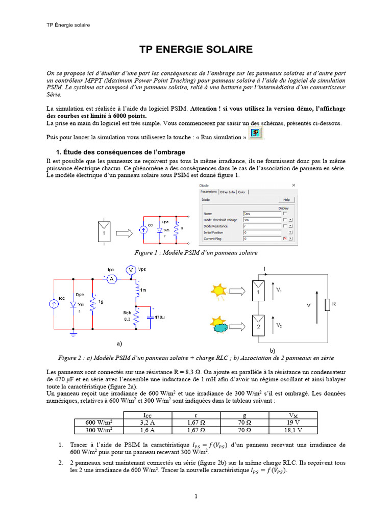 modeles-photovoltaiques-psim banque de modele installation photovoltaique psim
