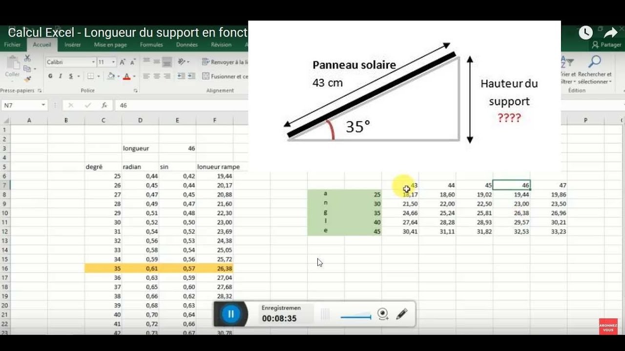 optimisation-photovoltaique-excel Optimiser l'installation photovoltaïque avec un tableau Excel ERDF