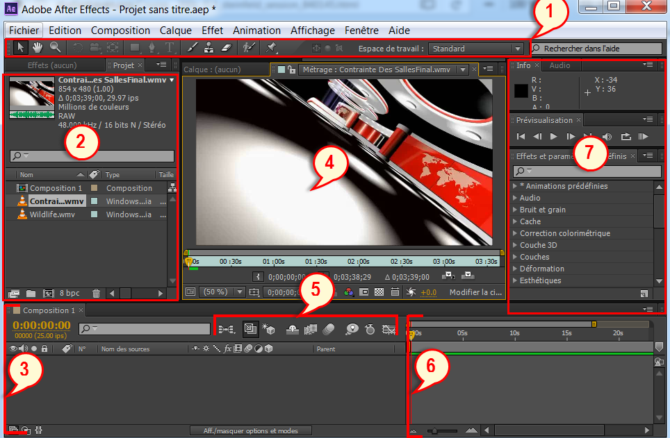 panneau-projet-after-effects Guide complet sur le panneau projet dans After Effects