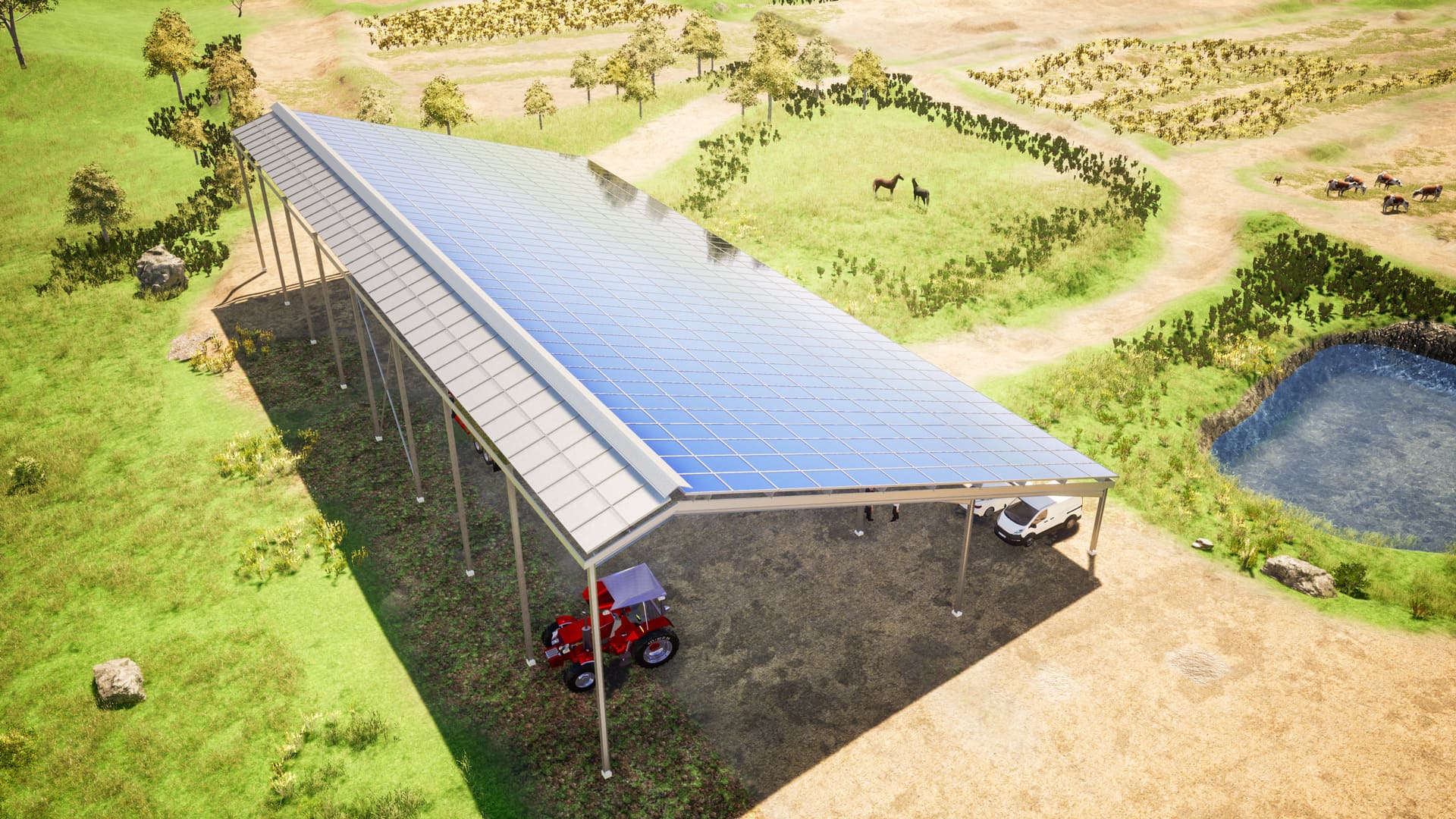 panneau-solaire-hangar-4 Découvrez comment un simple panneau solaire peut transformer votre hangar agricole en une mine d'or !