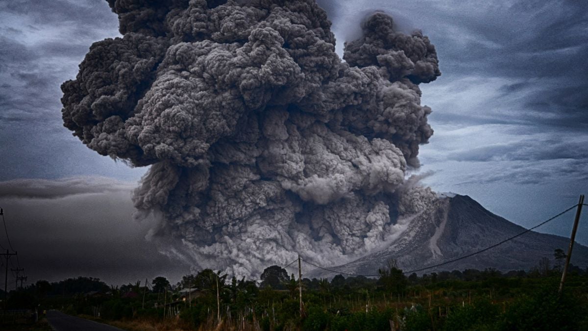 volcan panneau volcanique