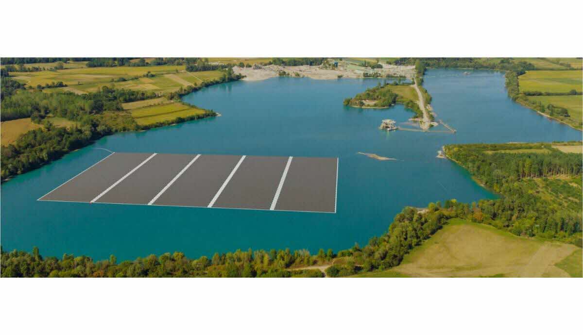 centrale-solaire-flottante-alsace-3 Lancement opérationnel de la plus vaste centrale solaire flottante en Alsace