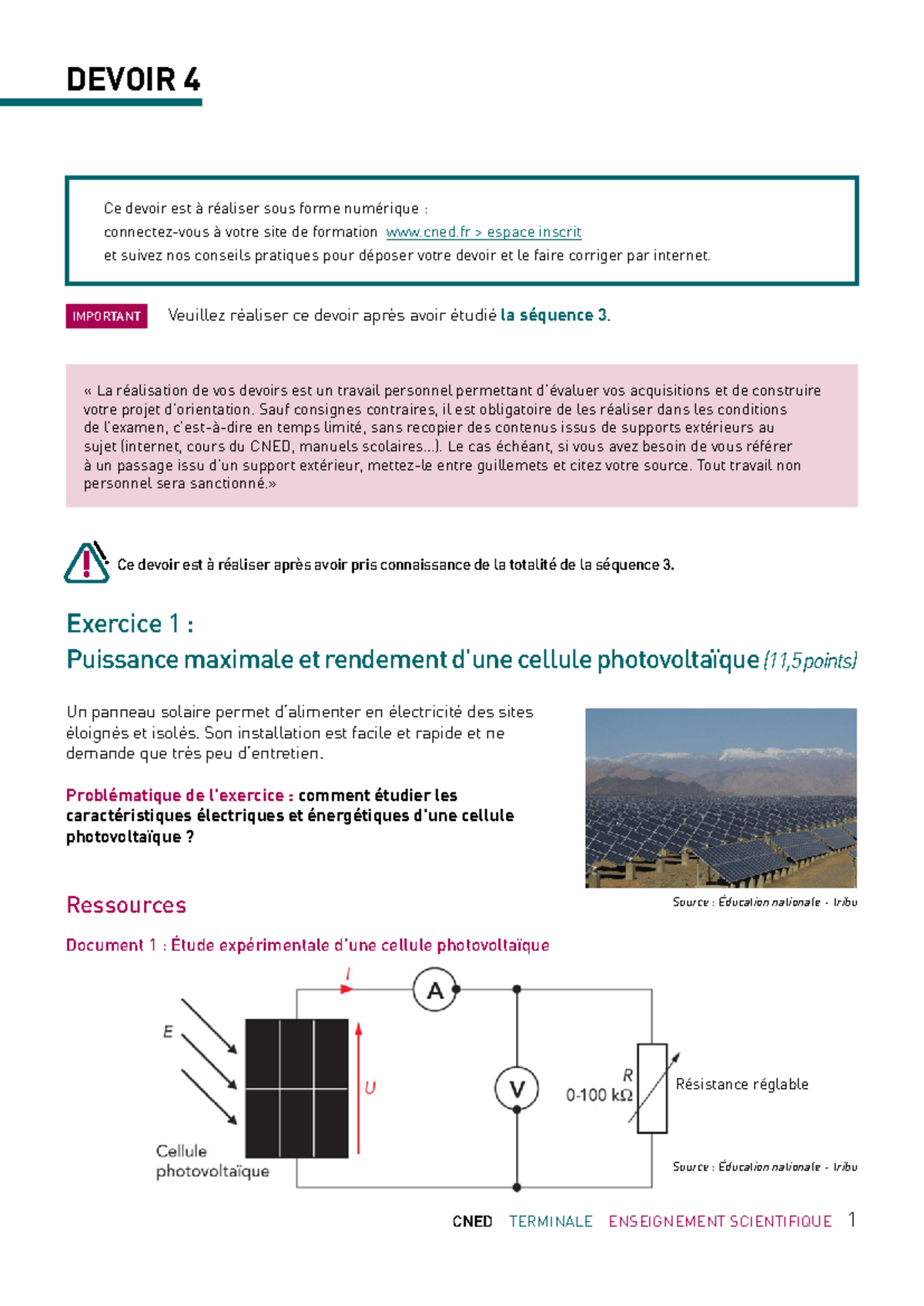 corrige-bts-photovoltaique installation photovoltaique technologie sujet corrigé bts