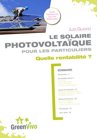 guide-photovoltaique-particulier Acheter une installation photovoltaïque : guide complet pour les particuliers