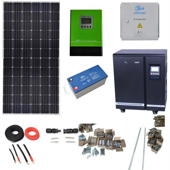 installation-photovoltaique-10kw-1 installation complete photovoltaique autonome pour 10kw jour