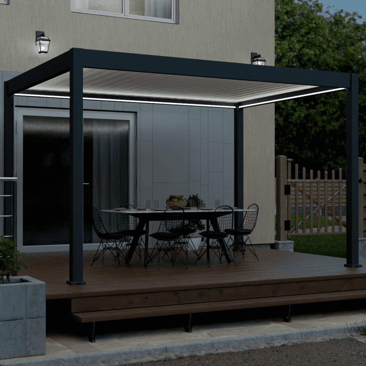 découvrez notre kit solaire pour pergola, une solution innovante et esthétique qui vous permet de profiter d'une énergie renouvelable tout en embellissant votre espace extérieur. idéal pour couvrir votre pergola, ce kit facile à installer transforme la lumière du soleil en électricité, parfaite pour l'éclairage de jardin ou d'autres équipements. optez pour un choix durable et stylé !