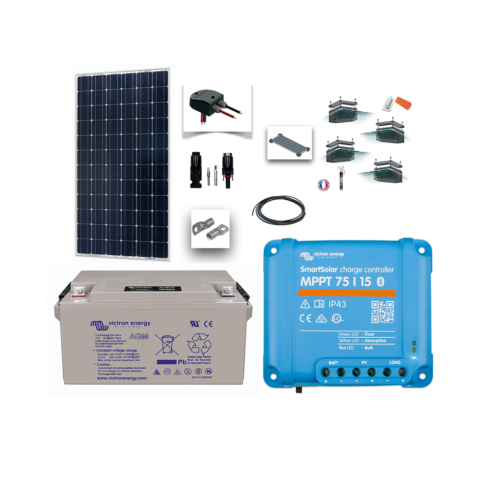 kit-solaire-12v-1 kit panneau solaire avec batterie 12v