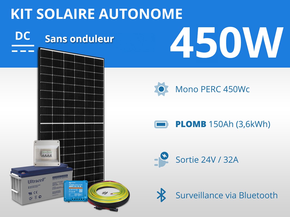 découvrez notre kit solaire autonome, la solution parfaite pour produire votre propre énergie renouvelable tout en réduisant votre empreinte carbone. idéal pour les camping, les chalets ou les situations d'urgence, ce kit est facile à installer et utilise des technologies de pointe pour une performance optimale. profitez d'une énergie gratuite et durable où que vous soyez !