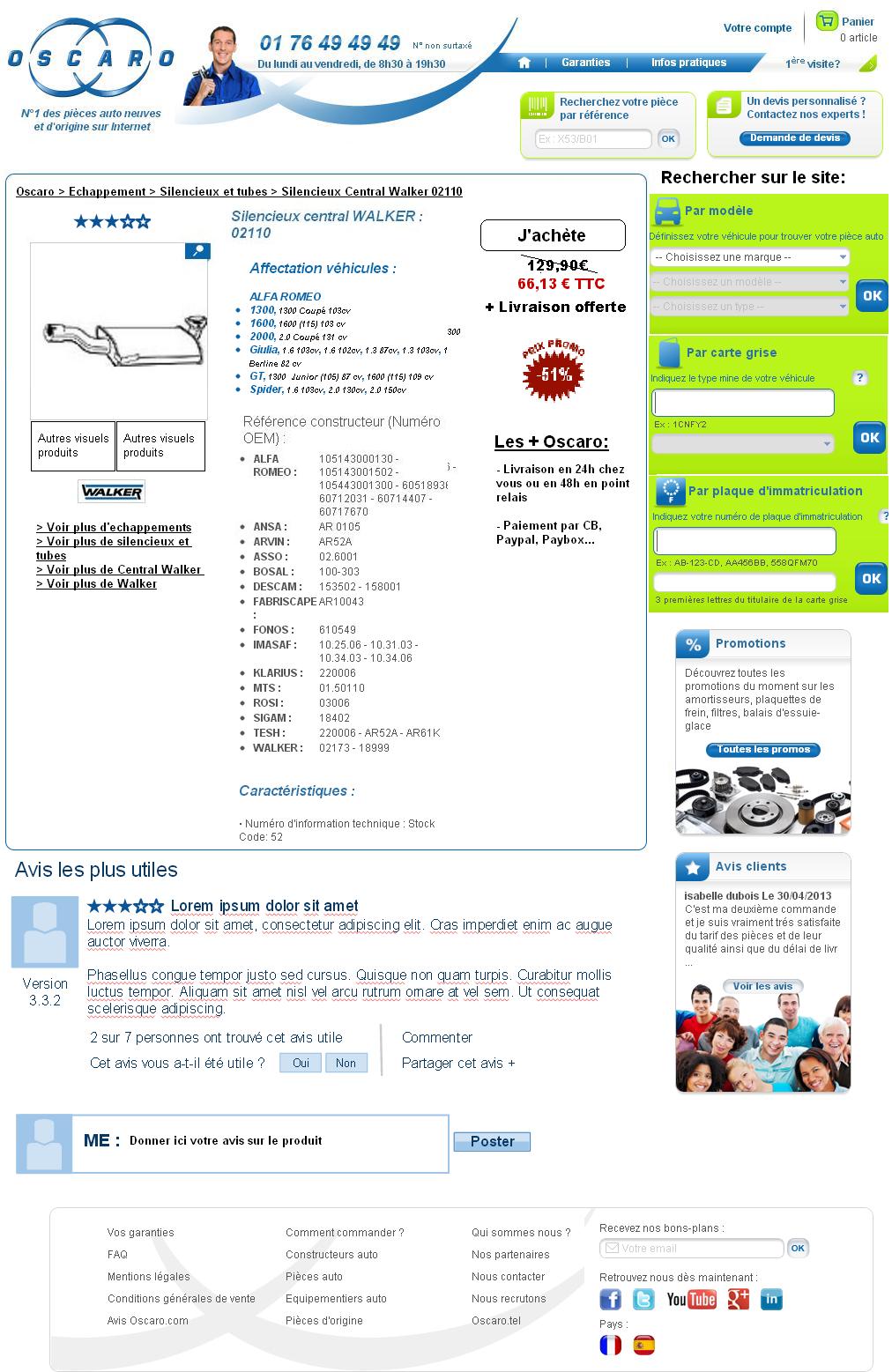 découvrez oscaro, le spécialiste de la vente de pièces auto en ligne. profitez d'une vaste sélection de pièces détachées, d'accessoires et de conseils d'experts pour entretenir votre véhicule à des prix compétitifs. livraison rapide et service clientèle à votre écoute.