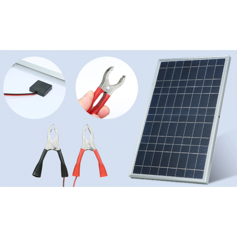 panneau-solaire-12v-1 installation 12 v d'un panneau solaire photovoltaique