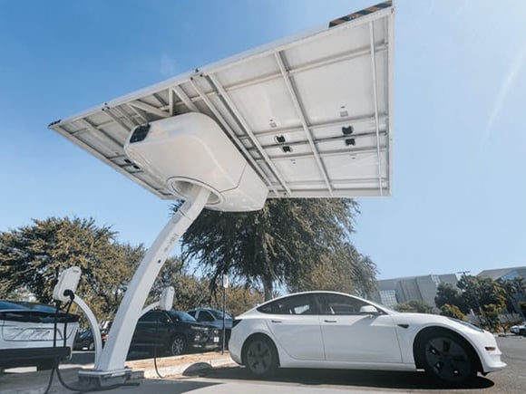 panneaux-photovoltaiques-tesla-4 réalisation d'une installation de panneaux photovoltaique usine tesla