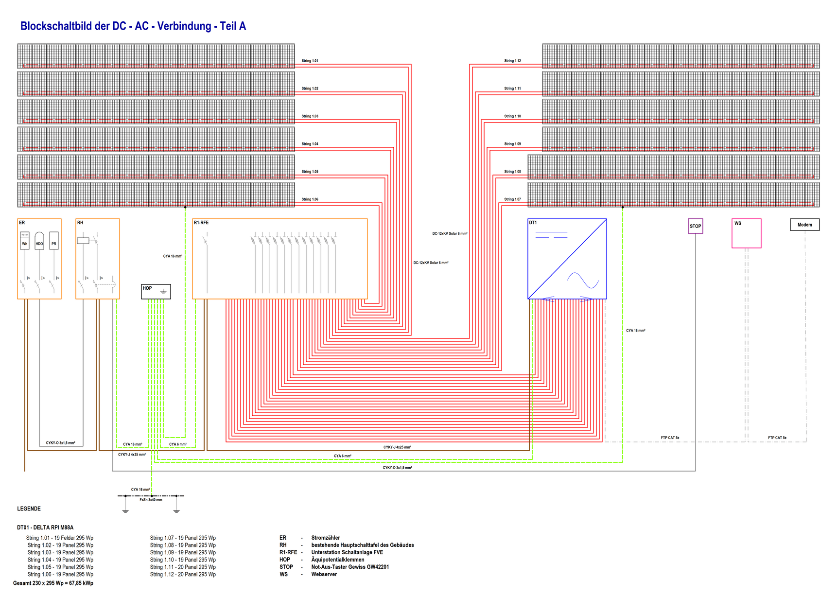 schema-electrique-photovoltaique-6 Comprendre le schéma électrique pour une installation photovoltaïque autonome