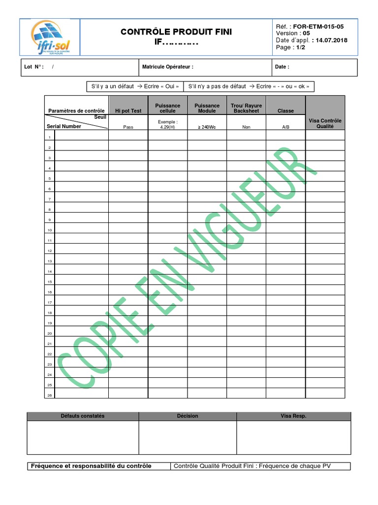 fiche-controle-photovoltaique-1 Fiche de contrôle pour une installation photovoltaïque efficace