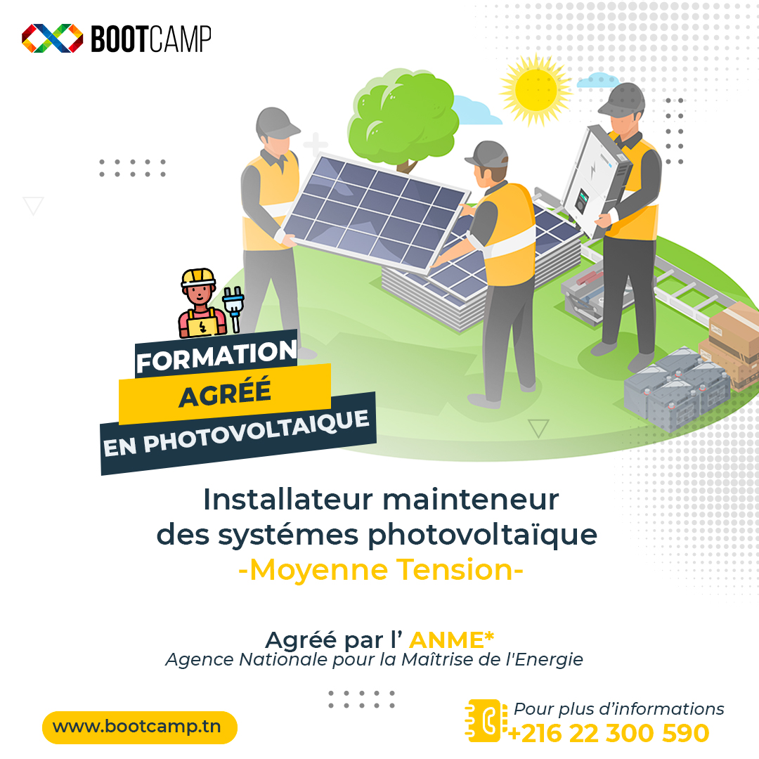 découvrez notre formation photovoltaïque en tunisie, conçue pour vous initier aux enjeux et aux techniques de l'énergie solaire. perfectionnez vos compétences et devenez un expert en installation et maintenance de systèmes photovoltaïques.
