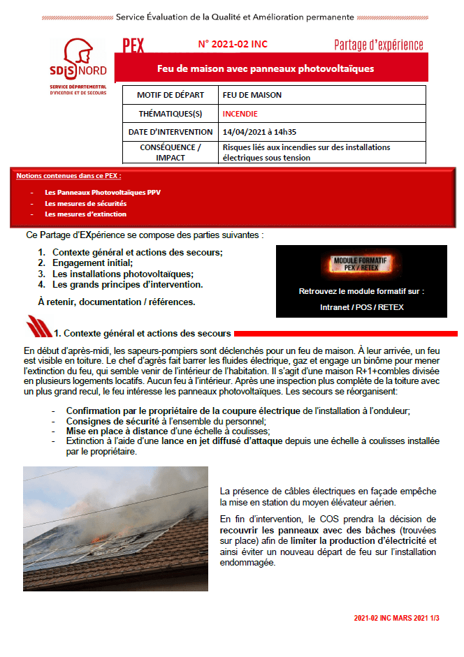 incendie-photovoltaique Incendie d'installation photovoltaïque : causes et prévention