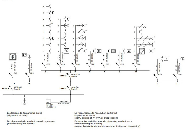schema-unifilaire-photovoltaique-5 Comprendre le schéma unifilaire d'une installation photovoltaïque triphasée à 2 lignes